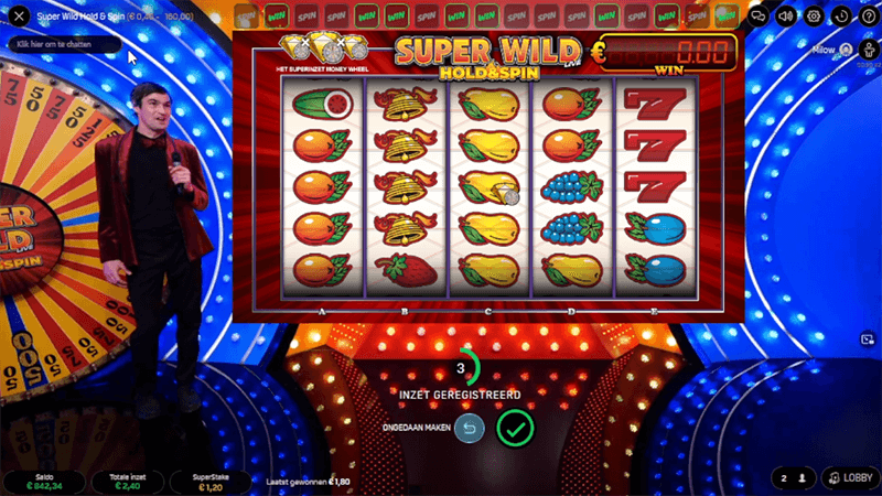 super wild hold & spin live